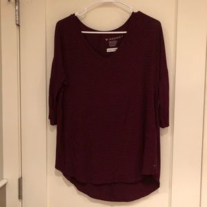 Maroon stripped shirt
